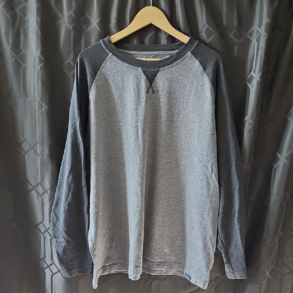Eddie Bauer Two-Tone Gray Long Sleeve Shirt Size 3XL